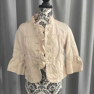 Tua Cream Ruffle Jacket